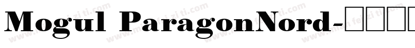 Mogul ParagonNord字体转换
